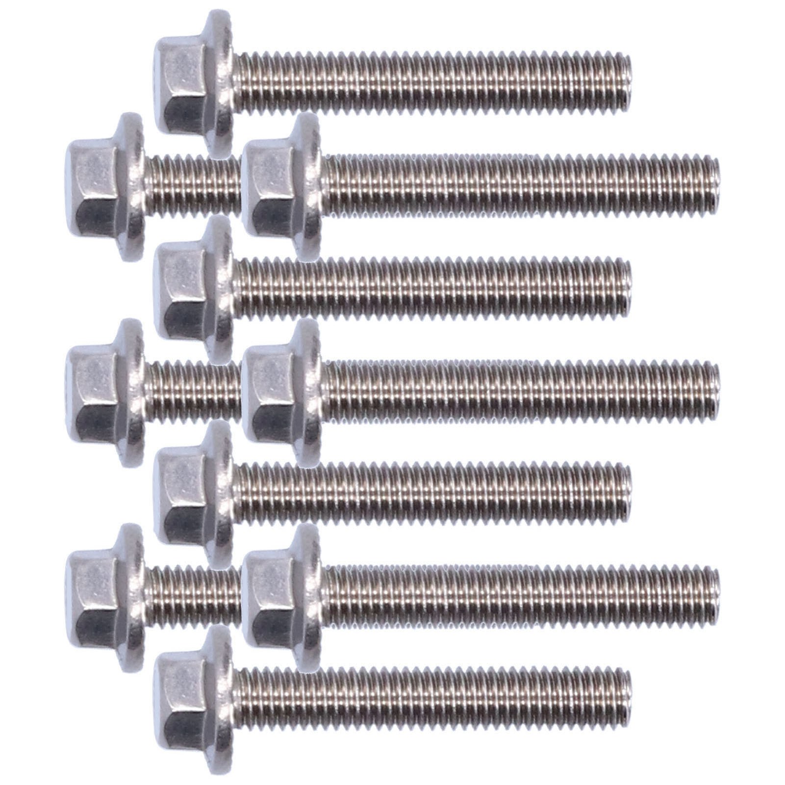 Packung Mit 10 Flansch-sechskantschrauben Aus Edelstahl 304, M5-zubehör, 10/12/16/20/25/30/35/40 Mm, M5x30