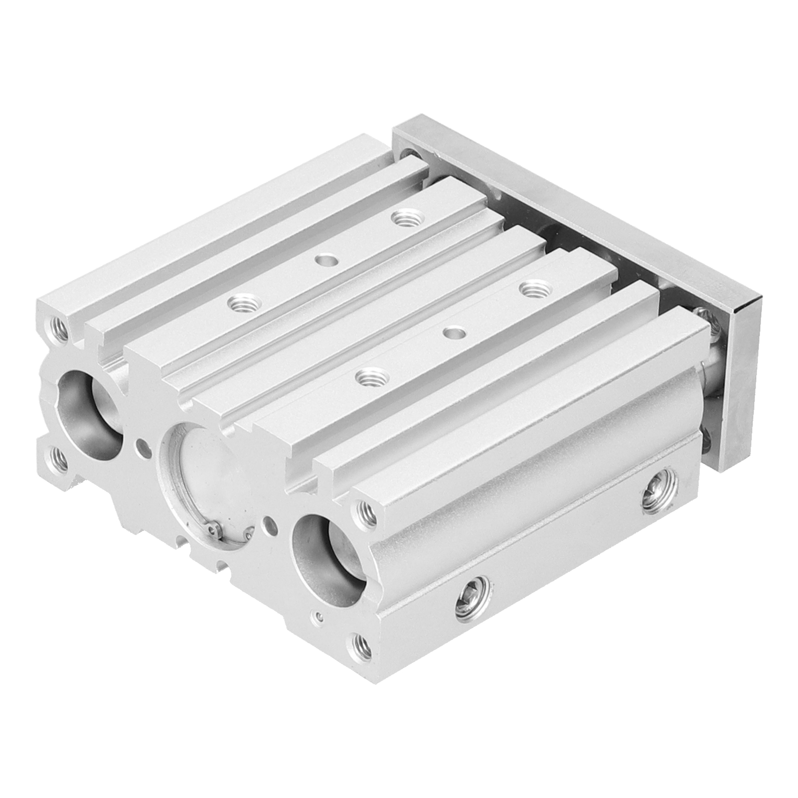 Doppeltwirkender Pneumatikzylinder Mit 3 Kolbenstangen, Gleitlager, Pneumatischen Komponenten, 25 Mm Bohrung Mgpm25x50
