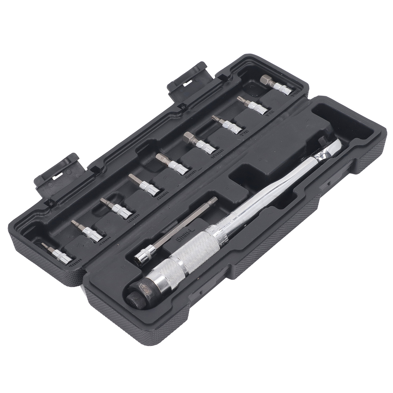 Verstellbarer Ratschenschlüssel 5–25 Nm, Verstellbarer 1/4"-drehschraubendreher, Rechtwinkliger Wendeschlüsselsatz