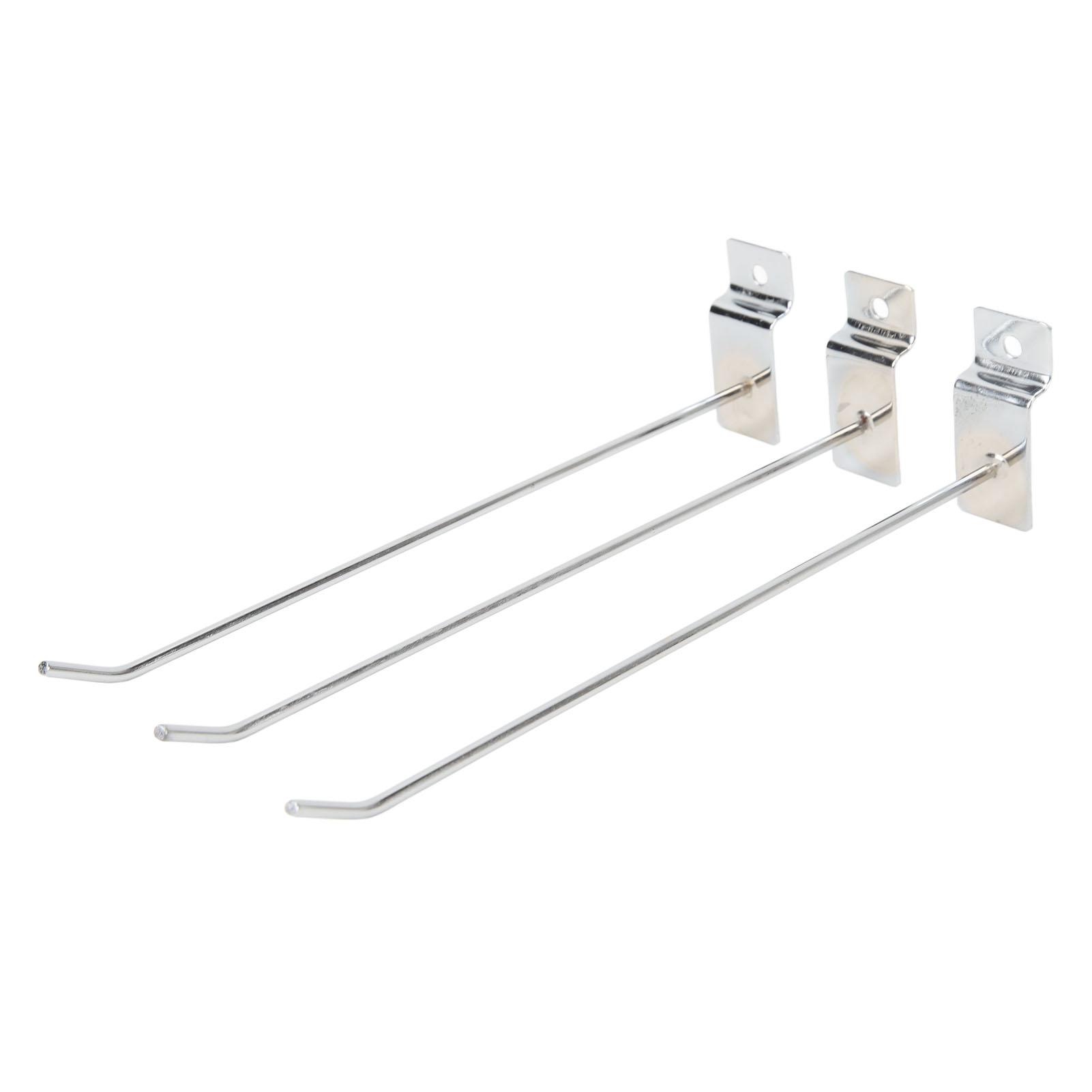 Packung Mit 50 Schlitzpaneelhaken, 20 Cm, Aus 3,3 Mm Dickem Aluminiumlegierungsmaterial, Zur Wandmontage, Ideal Für Zuhause Oder Einkaufszentren.