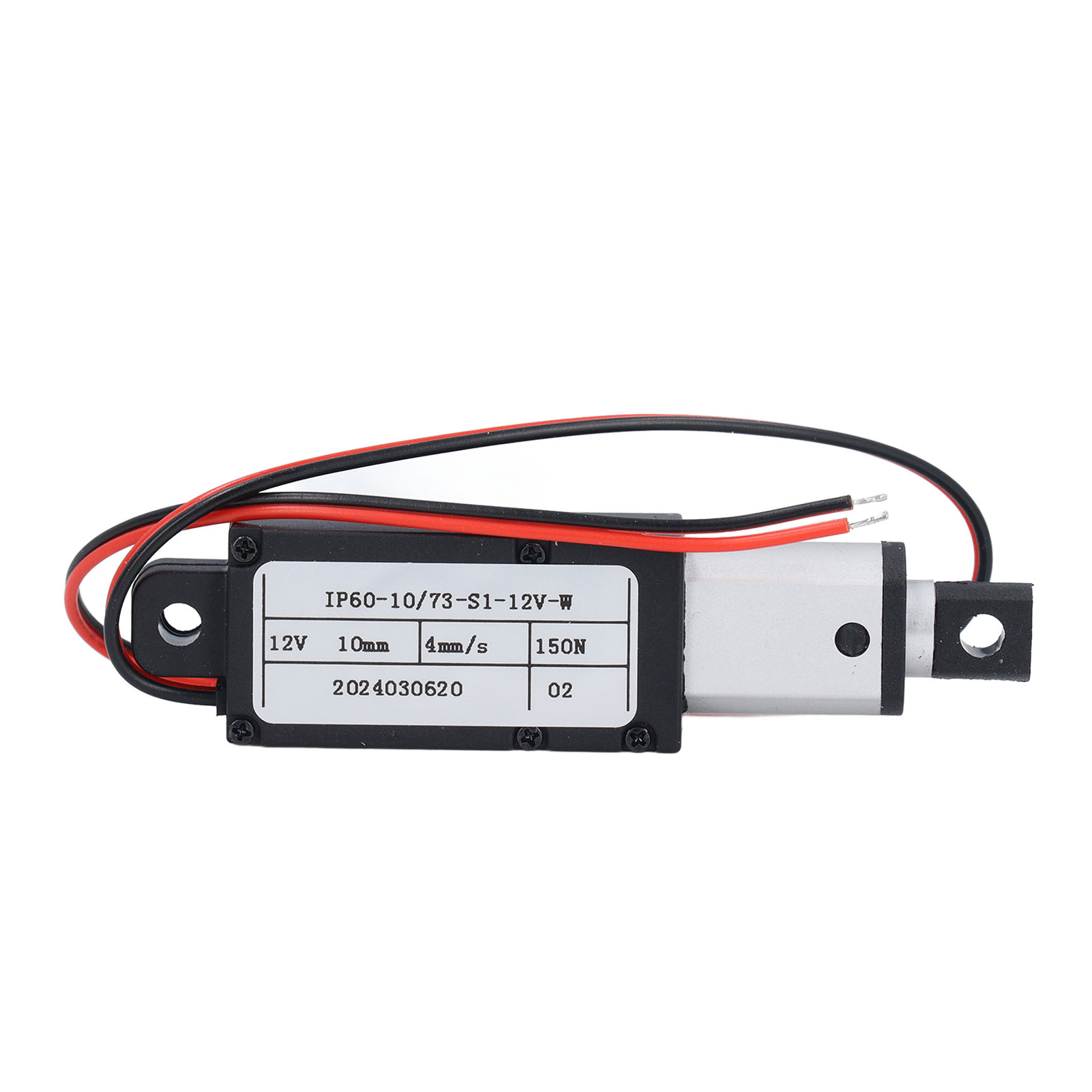 Miniatur-elektro-linearantrieb, 150 N Schubkraft, 10 Mm Hub, Automatische Tab-verriegelung, 4 Mm/s Geschwindigkeit, 12 V