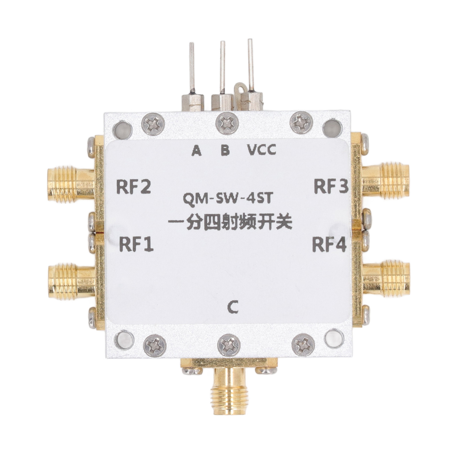 Hf-schaltmodul 0.1 – Hochisolationsstarker, Breitbandiger Sp4t-hf-schalter Mit Geringer Einfügedämpfung, 6 Ghz