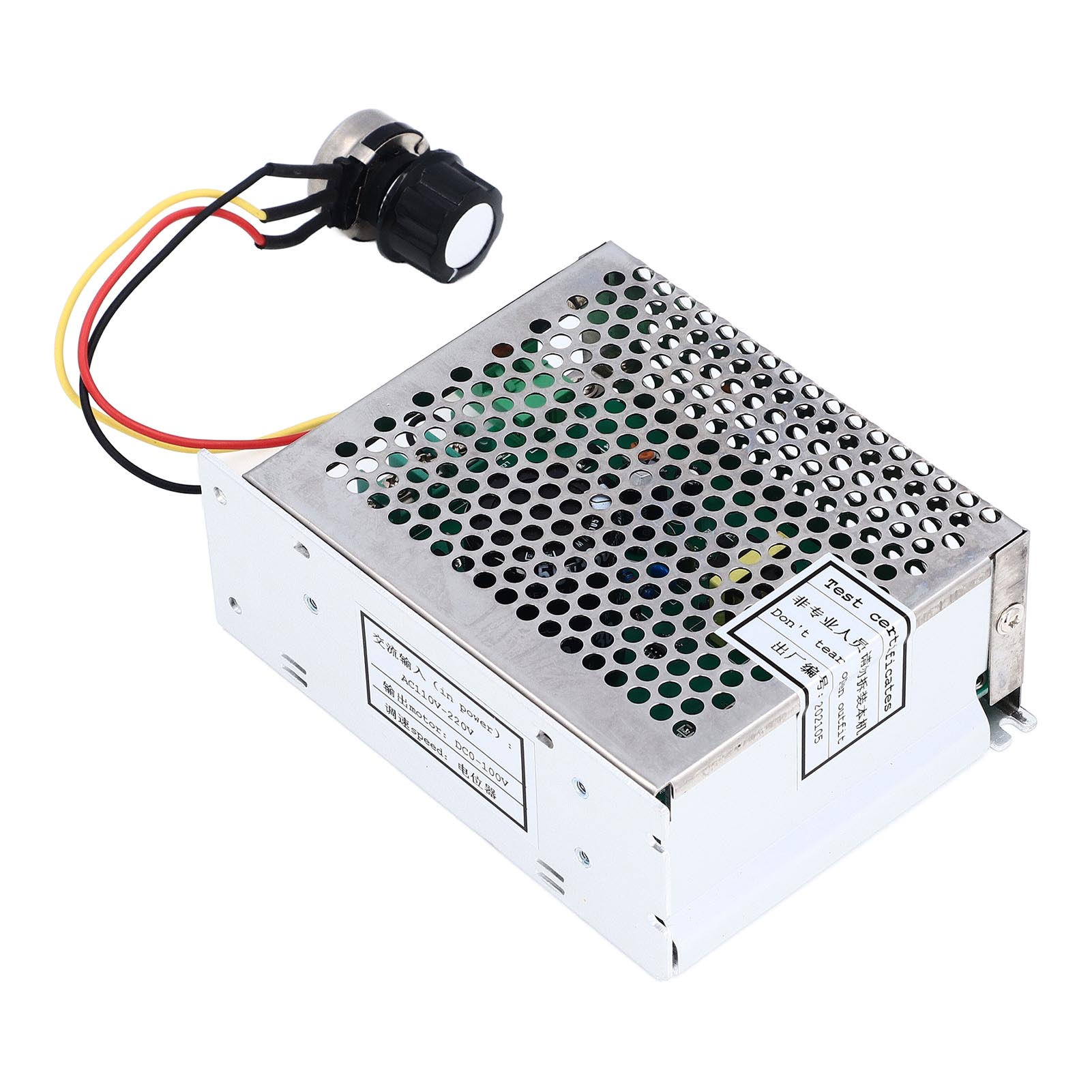 Pwm-drehzahlregler Für Gleichstrommotoren, Wechselstromeingang 110–220 V, Gleichstromausgang 0–100 V, Aus Aluminiumlegierung
