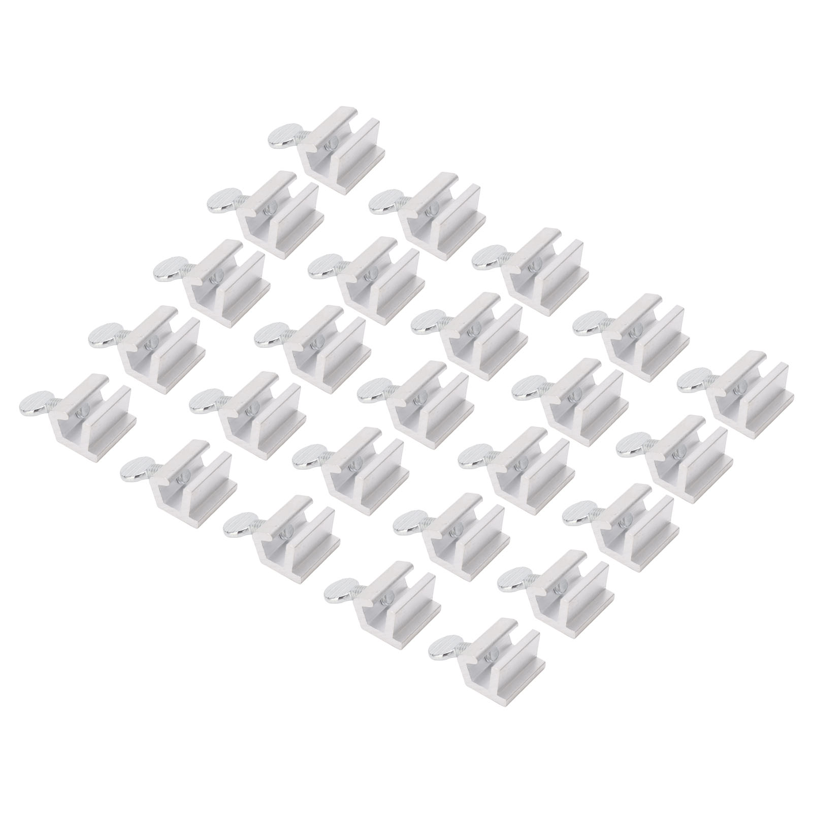 Packung Mit 25 Schiebefensterverriegelungen Aus Aluminiumlegierung Für Vertikale Und Horizontale Türen Und Fenster, Inklusive Schlüssel.