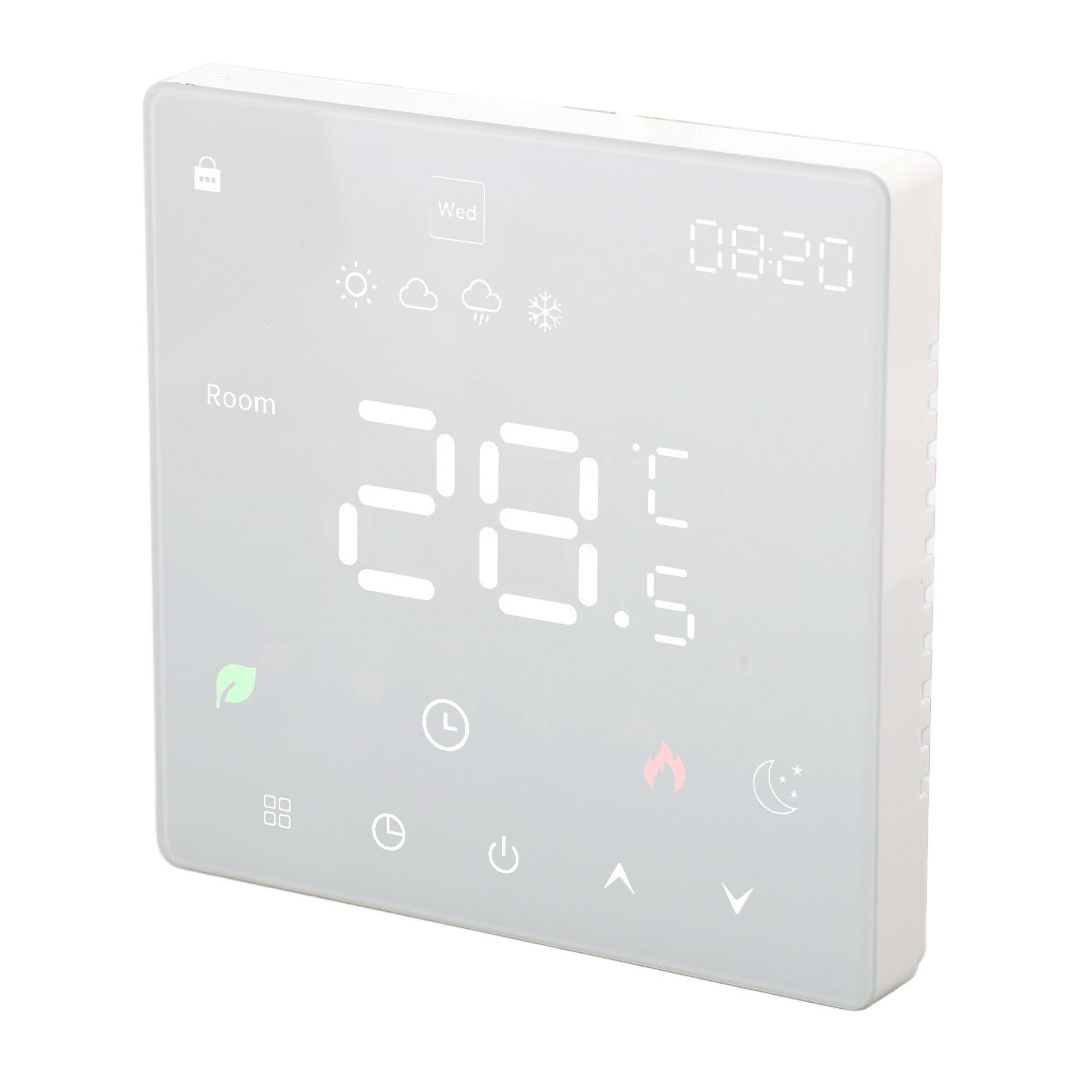 Intelligenter Touch-thermostat Für Elektrische Fußbodenheizung, Temperaturregler Für Wechselstrom 90–240 V