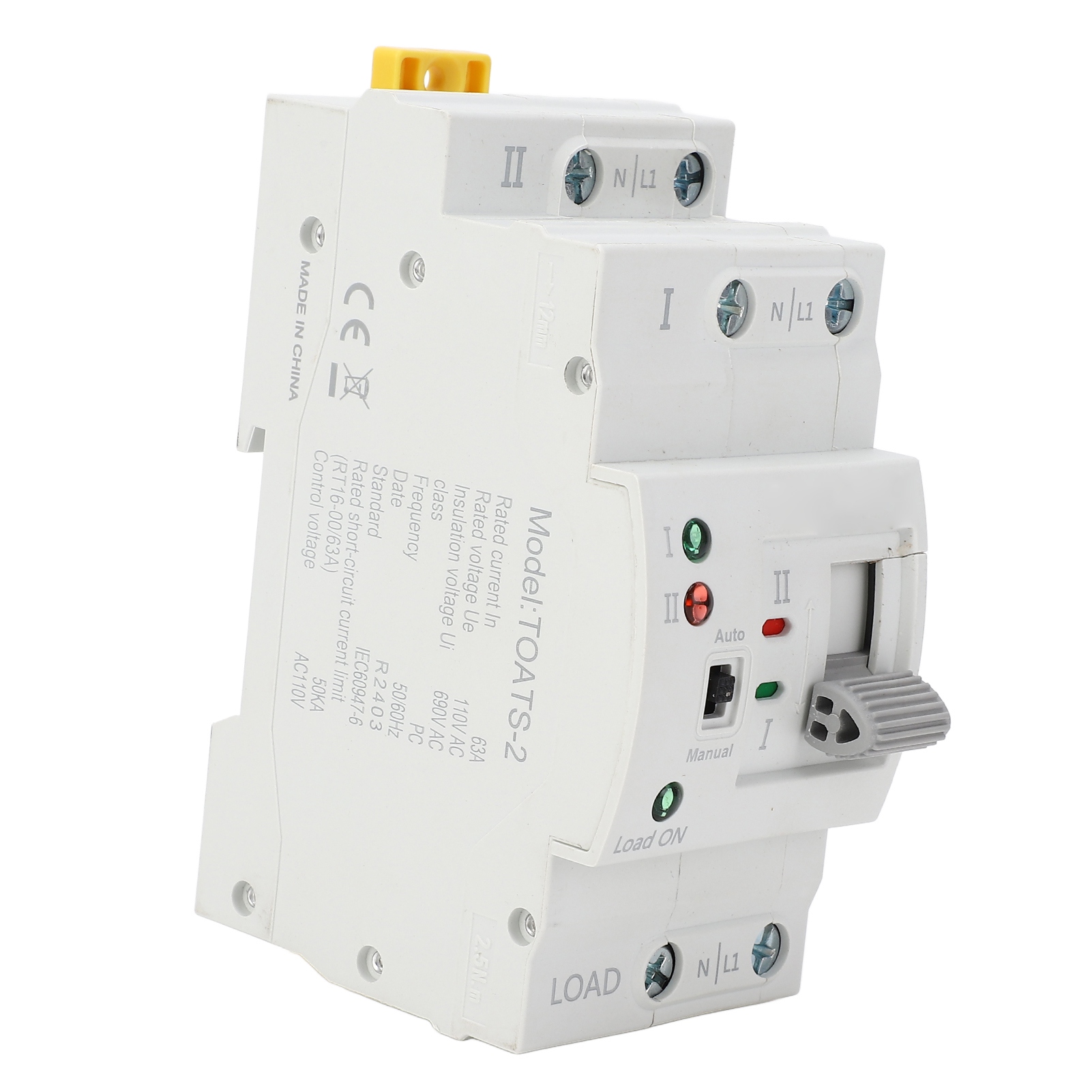 2p 63a Ats Dual Power Automatischer Umschalter Für Stromkreis Und Generator