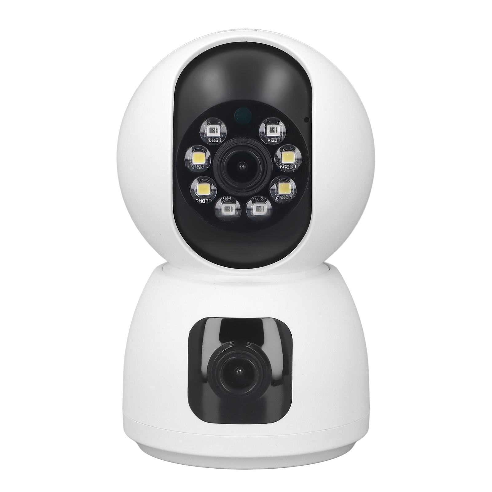 1080p Hd Wlan-überwachungskamera Mit 2 Mp, Zwei-wege-audio, Dualfrequenz-objektiv, 360°-schwenk- Und Neigewinkel, Nachtsicht