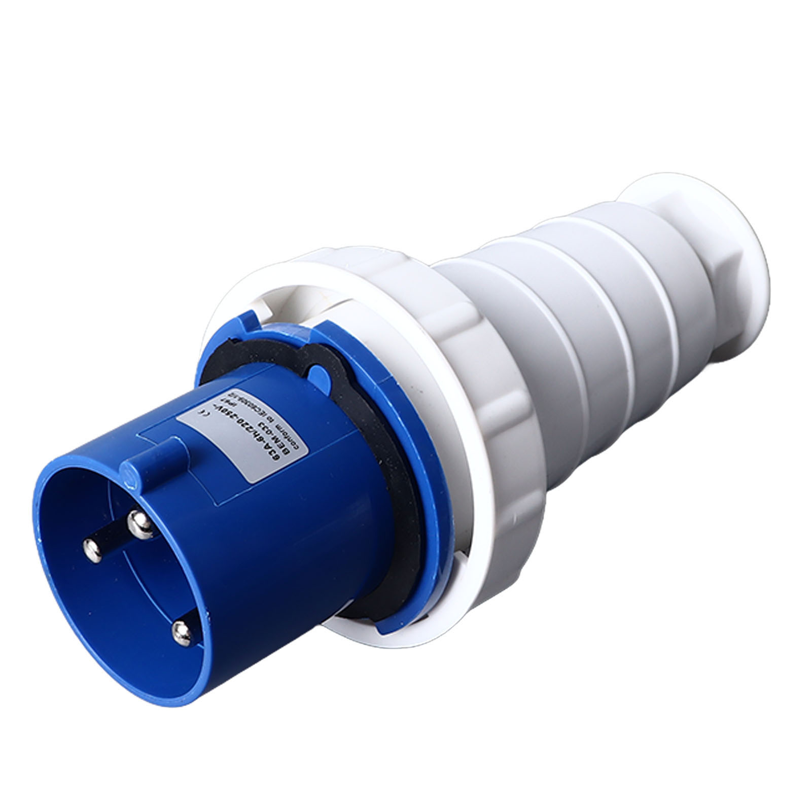 Wasserdichter Industriestecker, Stabile Verbindung, Stecker/buchse, 3-polig, 63 A, 220 V–250 V