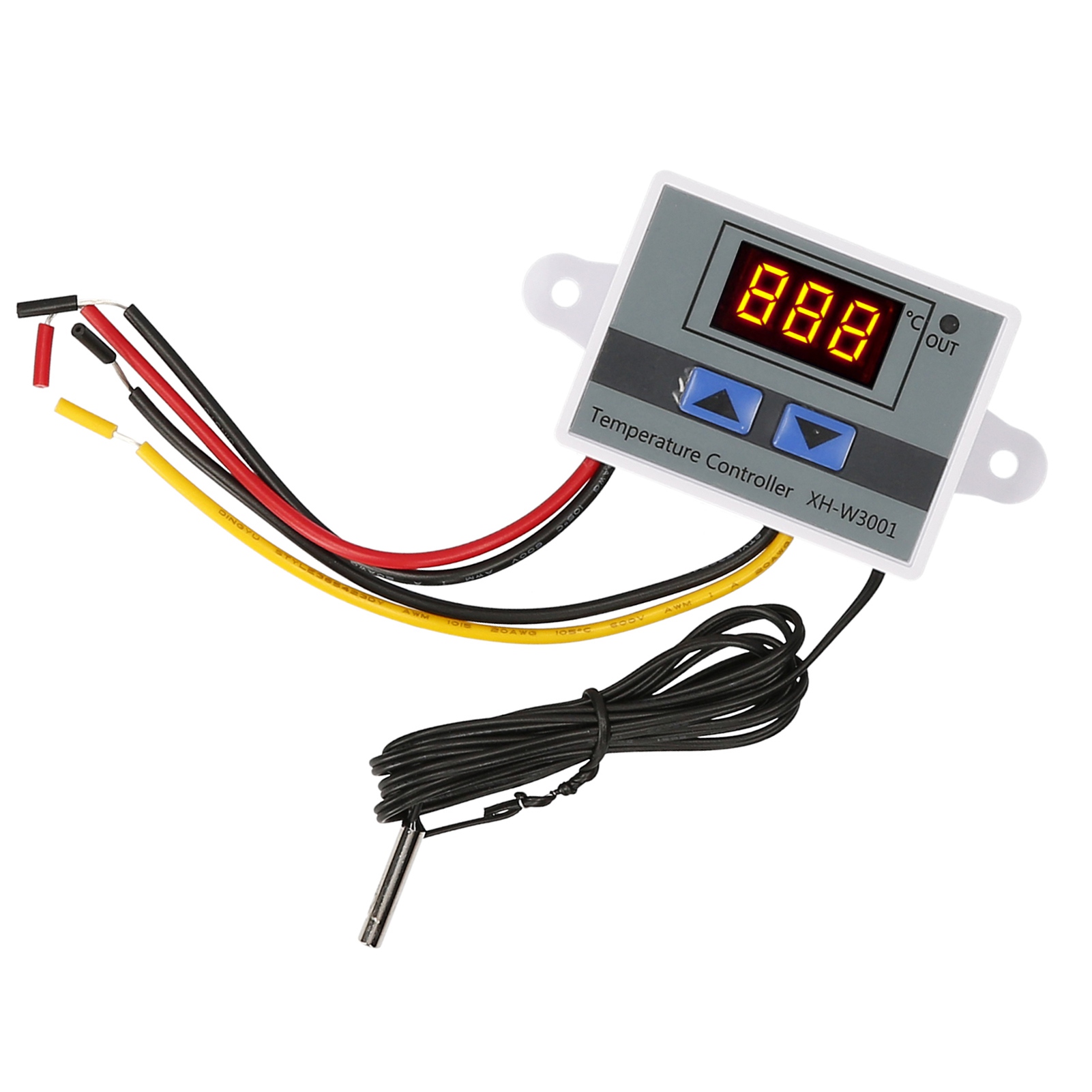 Elektronischer Temperaturregler Mit Led-anzeige, Thermostatmodul, Temperaturregler Mit Wasserdichtem Ntc-sonden, Einstellbarer Bereich -50 Bis 110 °c, Für Kühlschränke 110–220 V, 1500 W