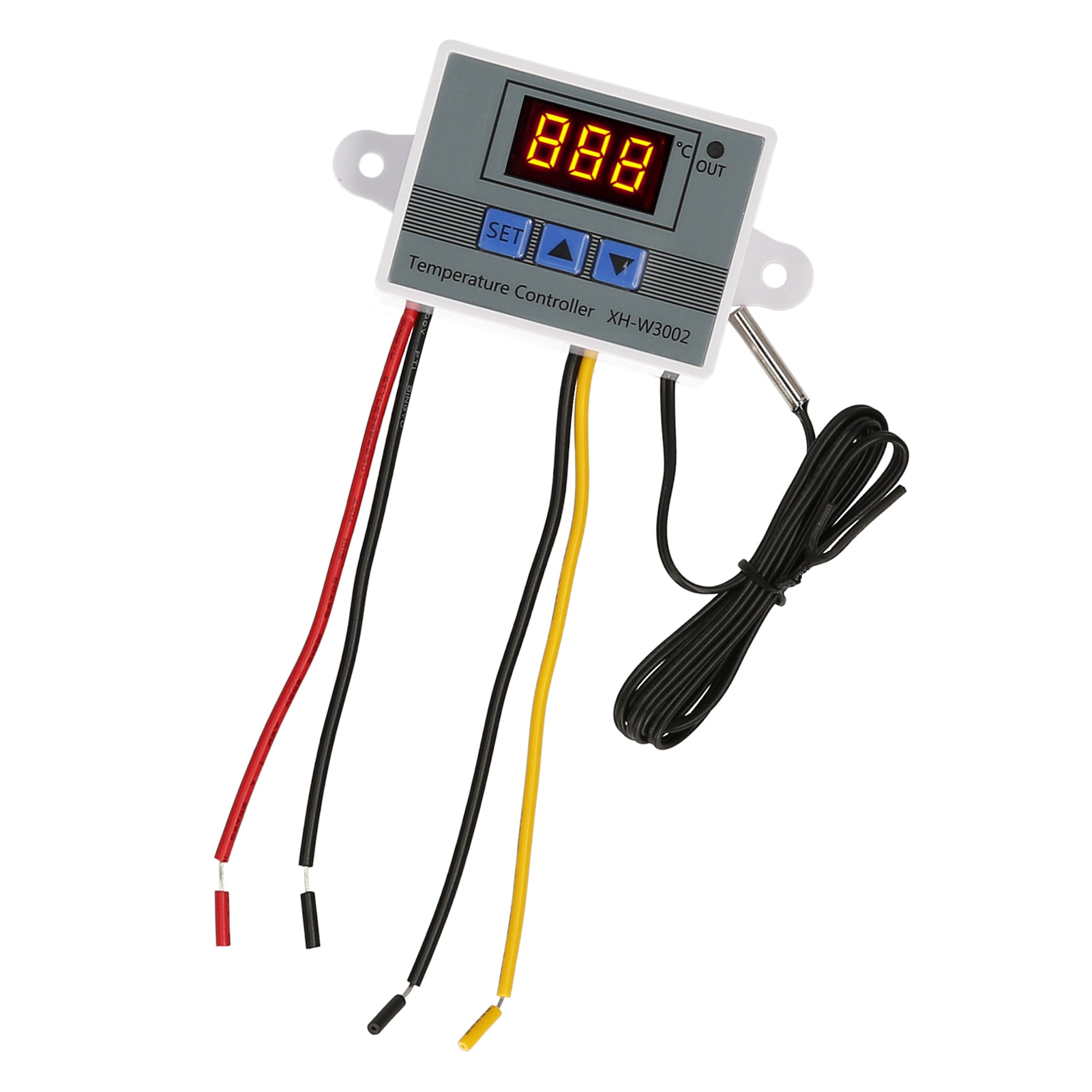 Elektronischer Temperaturregler Mit Led-anzeige, Thermostatmodul, Temperaturregler Mit Wasserdichtem Ntc-sonden (-50 Bis 110 °c) Für Kühlschränke (24 V, 240 W)