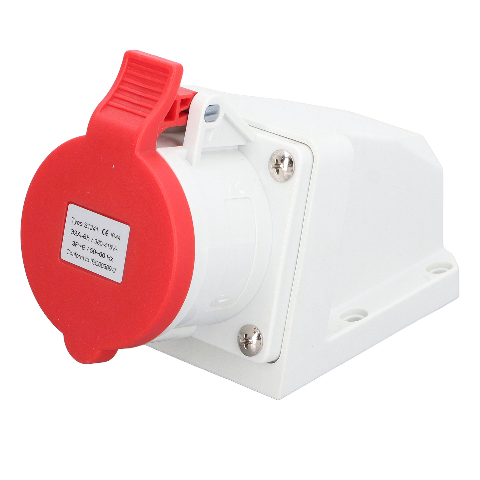 4-poliger 32-a-3p+e-industrie-steckverbinder, Ip44 Wasser- Und Staubdicht, 380 V – 415 V, Oberflächenmontage