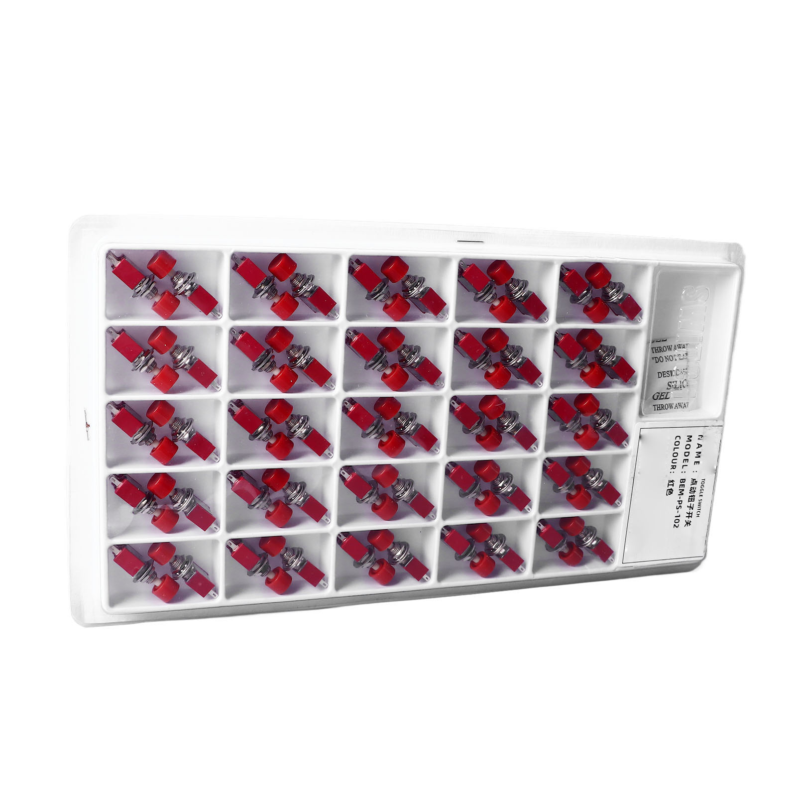 50 Mini-momentan-drucktaster 6 Mm 3 Pins No Nc Selbstrückstellend, Von Redhead.