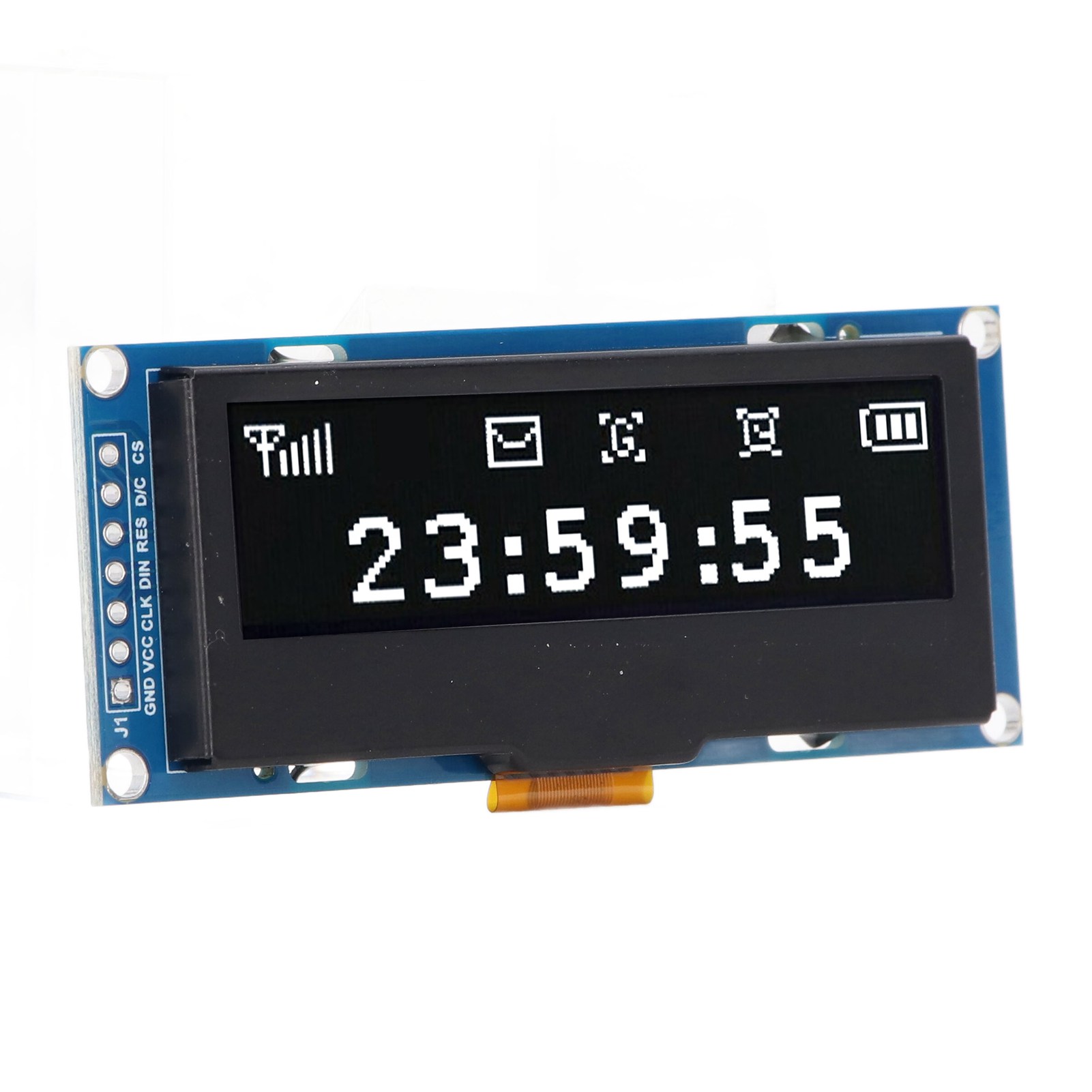 2,23-zoll-displaymodul, 128 X 32 Pixel Auflösung, Oled-bildschirm Ssd1305 Iicspi Comm Mrc162a, Weißes Display