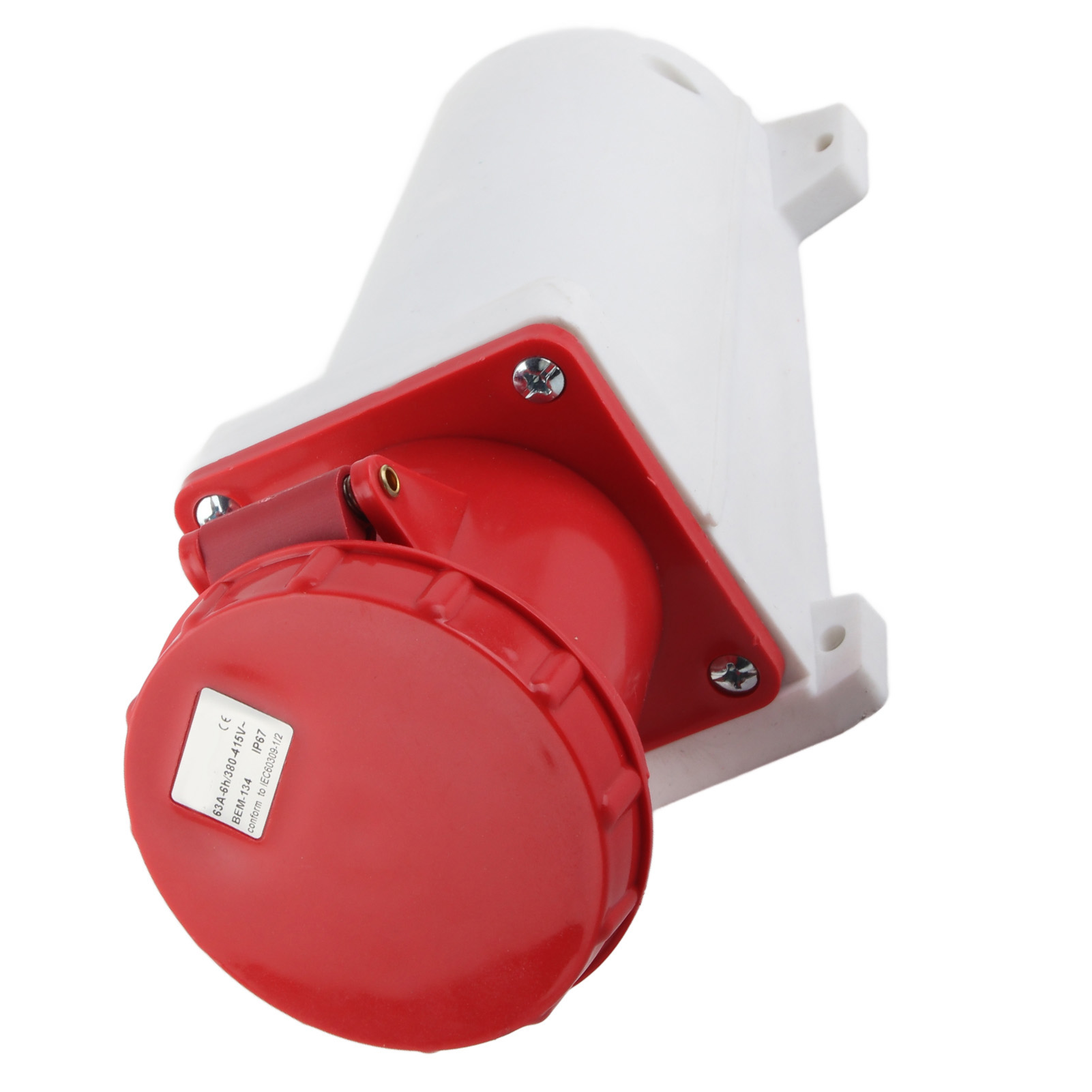 Industriesteckverbinder 3p+e 63a, Wasserdicht Nach Ip67, Stoßfest Nach Ik07, Elektrischer Kabelverbinder 380–415 V