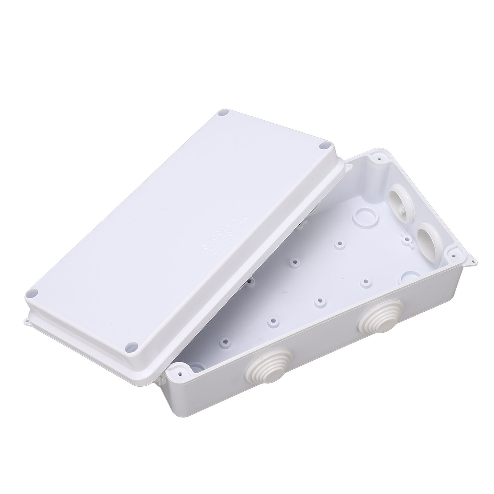 Elektrische Anschlussdose 200 X 100 X 70 Mm, Schutzart Ip65, Wasserdicht, Robust, Aus Abs-kunststoff Mit Gummikappe