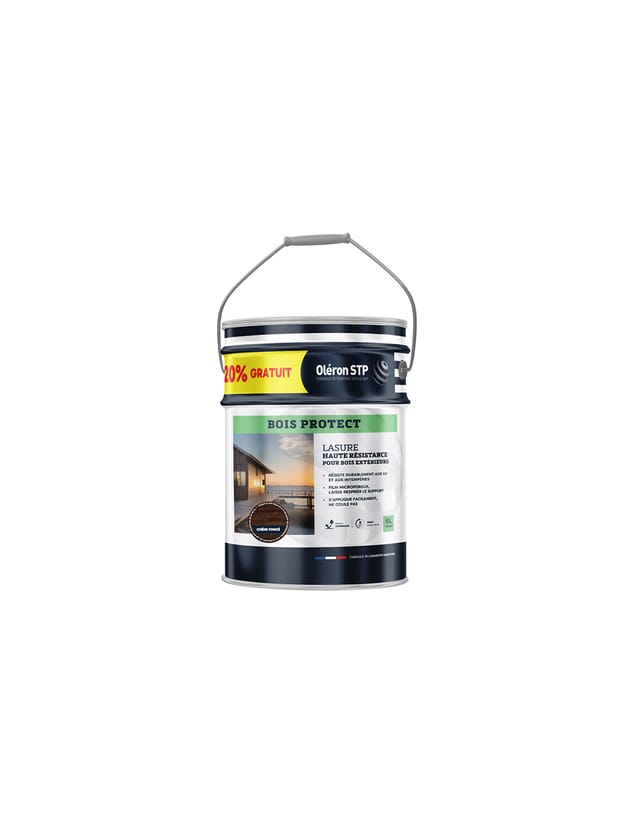 Technima Oléron Holzlasur Schutz Dunkle Eiche 5l+20% Gratis - Technima