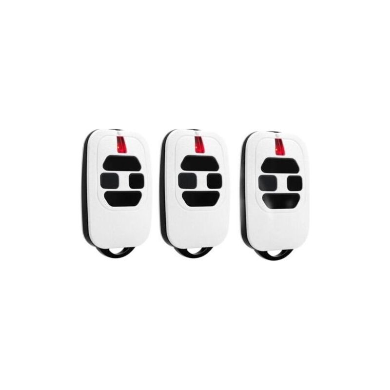 Jiajia Ai-lot De 3 Telecommande Portail 433,92mhz Compatible Avec Dea Gti2/4, Gt2/4, Mio Tr2/4, Mio Tr2n/4n Télécommande Pour Porte De Garage（white）