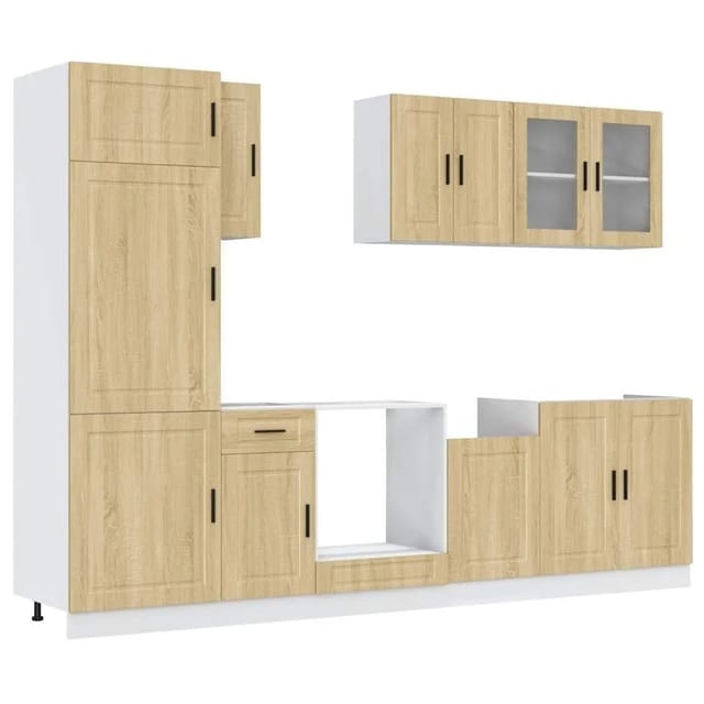 Vidaxl - 8-tlg. Küchenschrank-set Porto Sonoma-eiche Holzwerkstoff