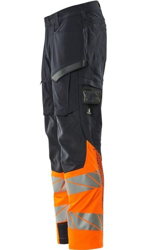 Hose Mit Schenkeltaschen 19379-510-01014 Gr. 82c62 Schwarzblau/hi-vis Orange - Mascot