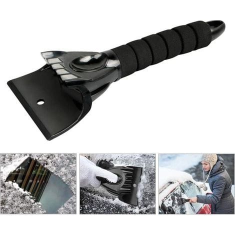 Eiskratzer, Frostschaber, Kunststoffschaber Mit Rutschfestem Griff, Multifunktionales Werkzeug, Schaufel-design, Schneeschaufel Für Auto – Schwarz-