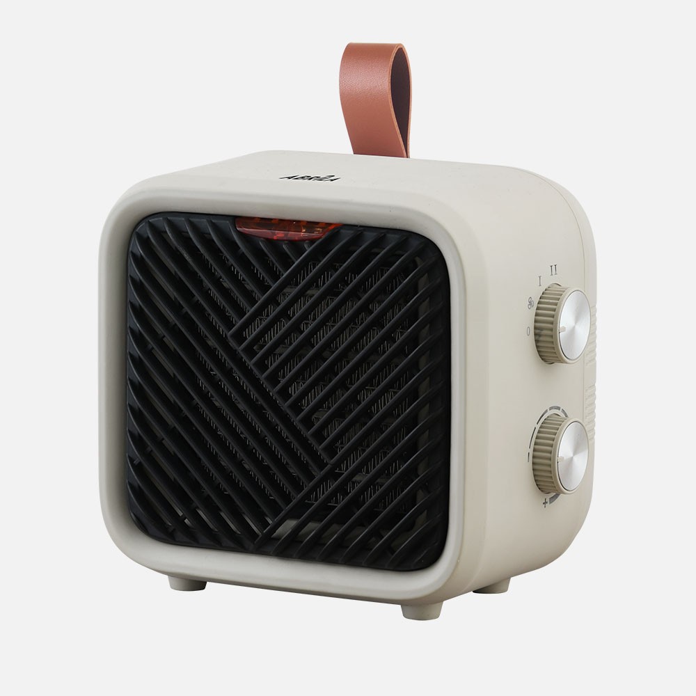 Keramischer Heizlüfter Drisana 1500w Beige Mit Regulierbarem Thermostat