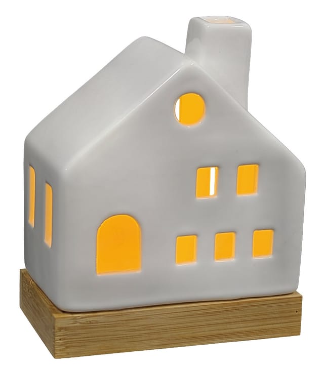 Lichthaus Keramik 11 X 6 X 14 Cm Weiß Figur - Trendline