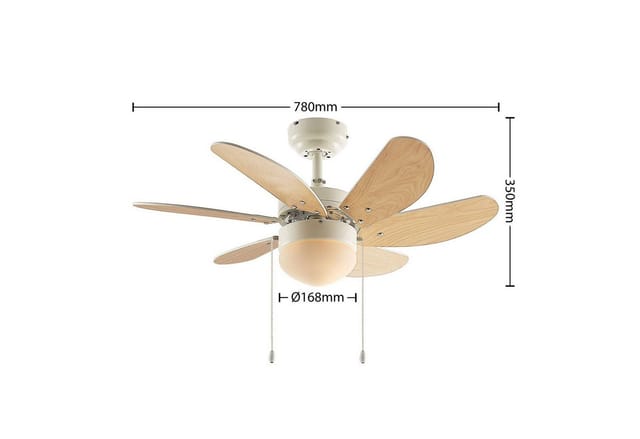 Lindby - Deckenventilator Mit Lampe 'minja' Aus Metall Für Wohnzimmer & Esszimmer Von
