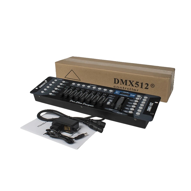 Dmx-controller, 192 Dmx-kanäle, 8 Programmierbare Szenen, Eu-stecker