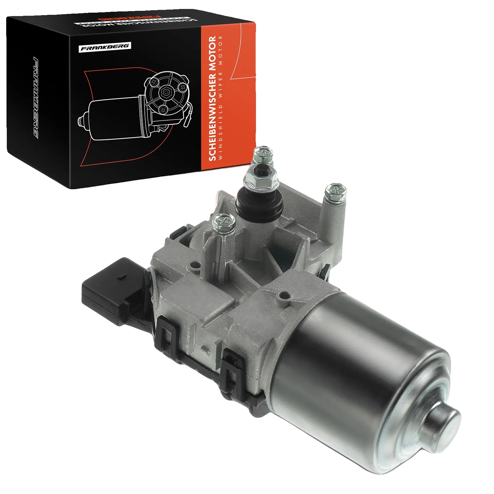Scheibenwischerantrieb Für Fahrzeuge, Frontinstallation, 12 Volt, 4 Anschlusskontakte, Langlebiger Automobilkunststoff, Kompatibel Mit Verschiedenen