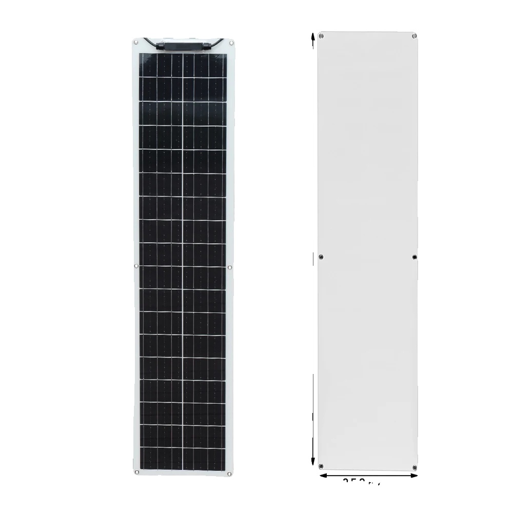 Monokristallines Flexibles Solarpanel-kit, Hohe Effizienz Von 21,8 %, Ideal Für Netzunabhängige Anwendungen, 50w Weiß