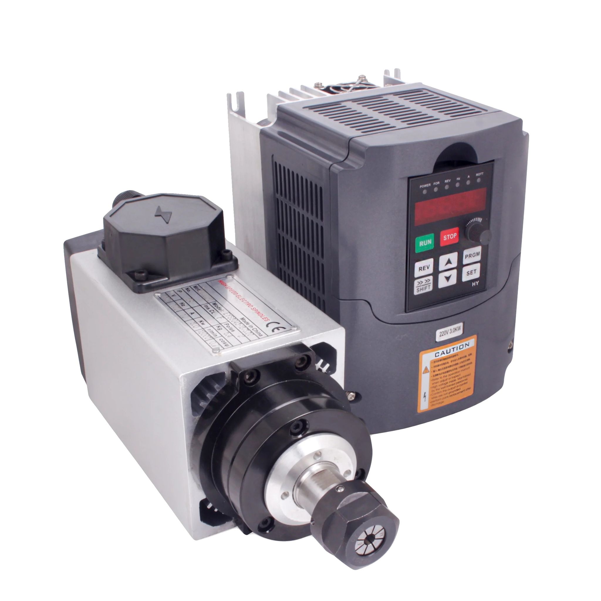 Spindelmotor, Luftgekühlt, 18000 U/min, Mit Hy Vfd