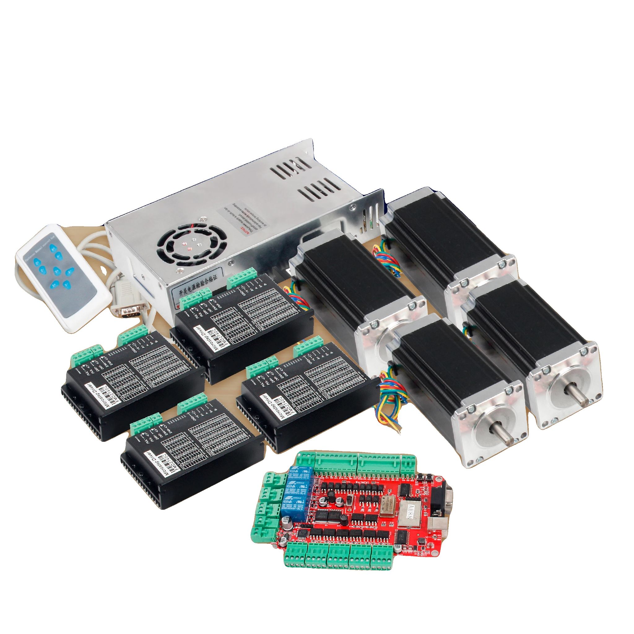 Cnc-controller-kit, Schrittmotoren, Breakout-board, 4-achsen-kit