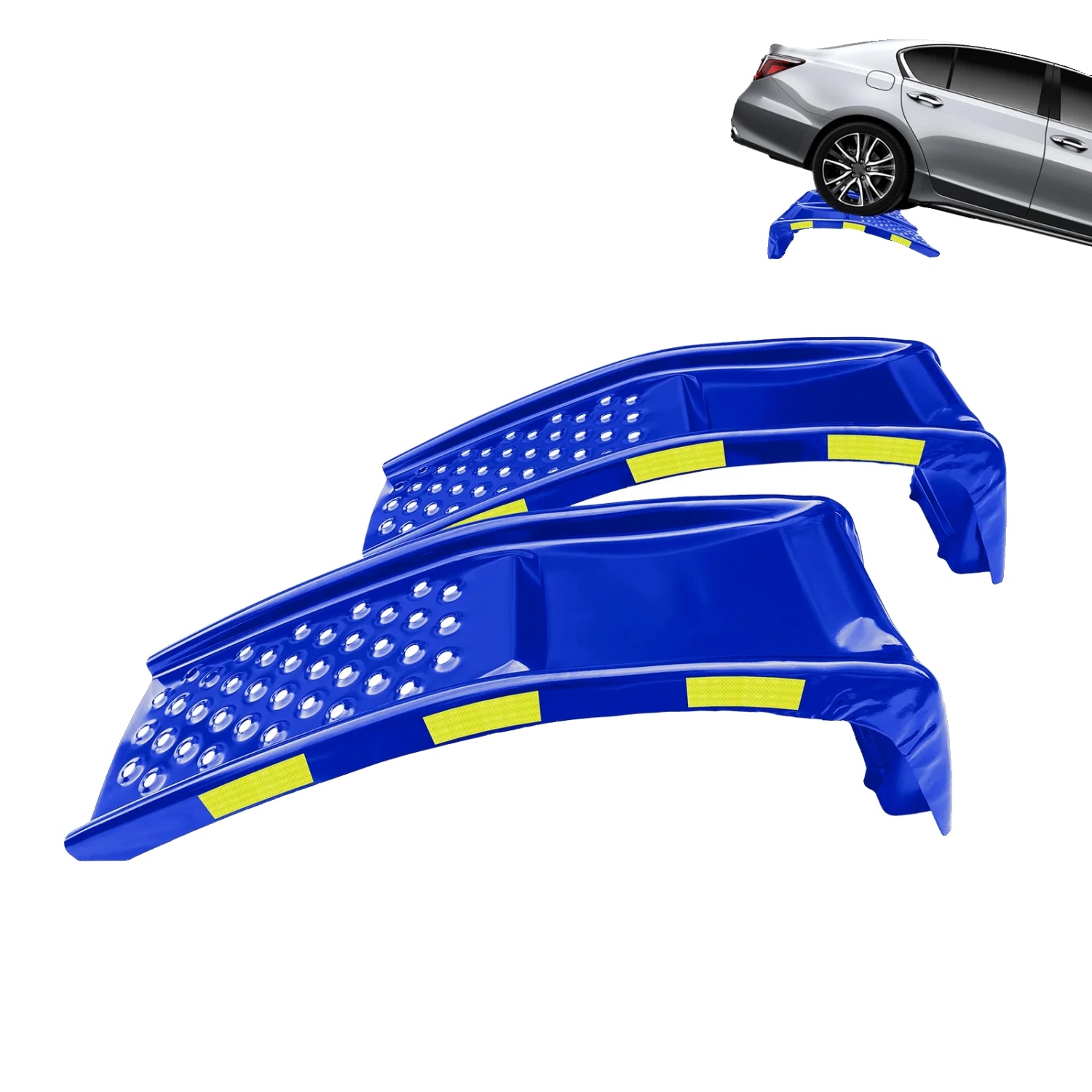 Auto-rampen, Robuste Stahlkonstruktion, 8000 Lbs Tragfähigkeit, Blau