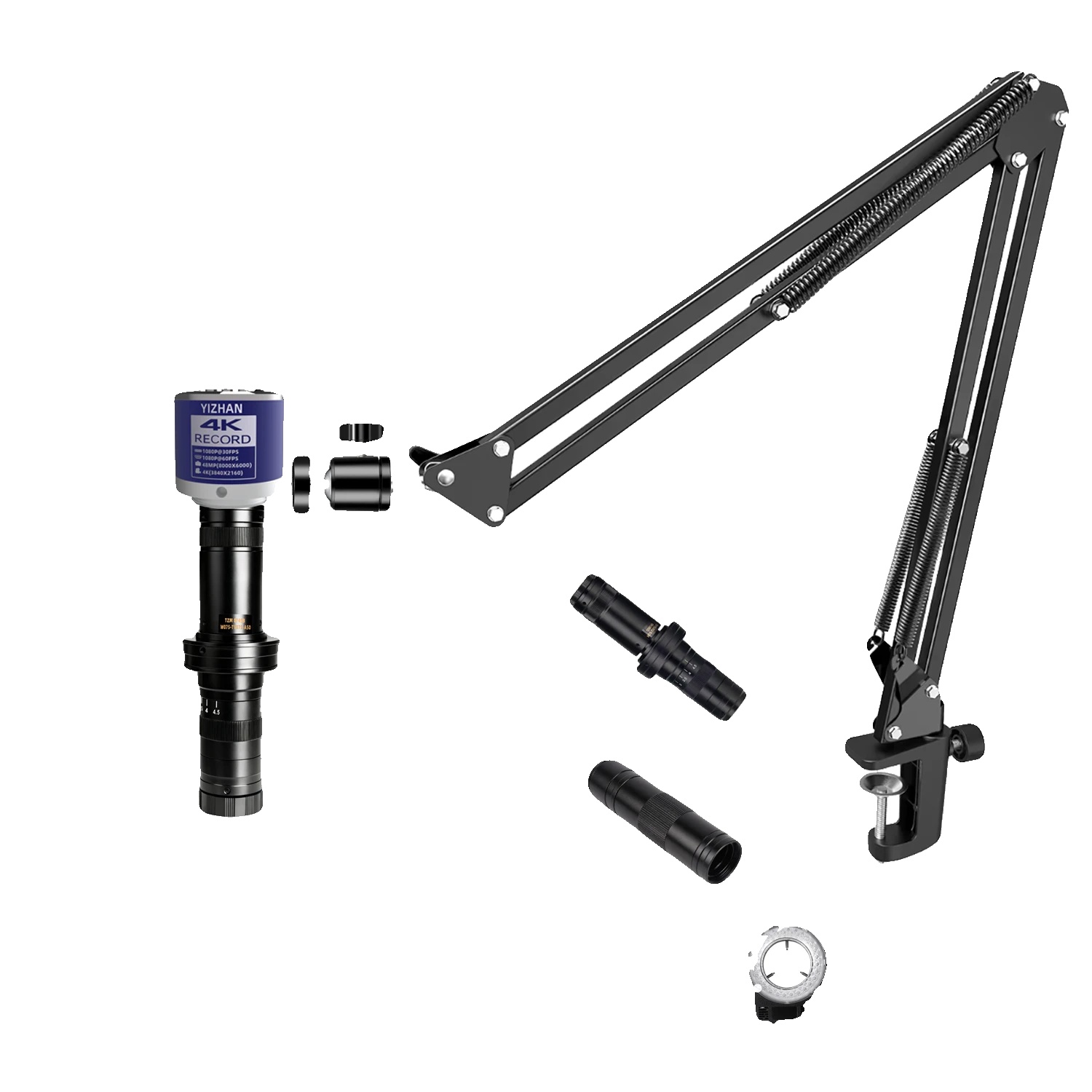 Digitalmikroskop, 215-fache Vergrößerung, Hohe Auflösung, 4k 48mp Imx415-a, 150x 215x Dual Lens-a