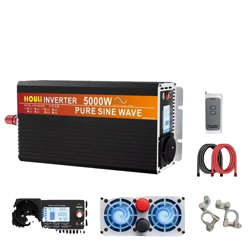 Wechselrichter, Reine Sinuswelle, Fernbedienung, 5000w, 12v, 220-230v
