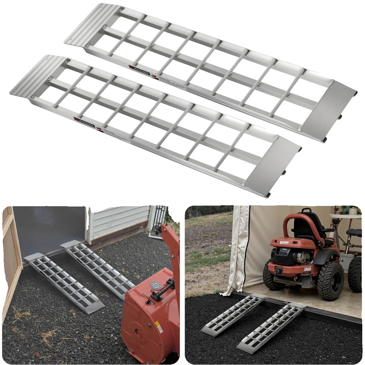 Lade Rampen, Schwerlast-aluminium, 36,22 X 7,87 X 1,4 Zoll, 1500 Lbs Tragfähigkeit, Geeignet Für Motorräder Und Dirtbikes, Rutschfeste Oberfläche