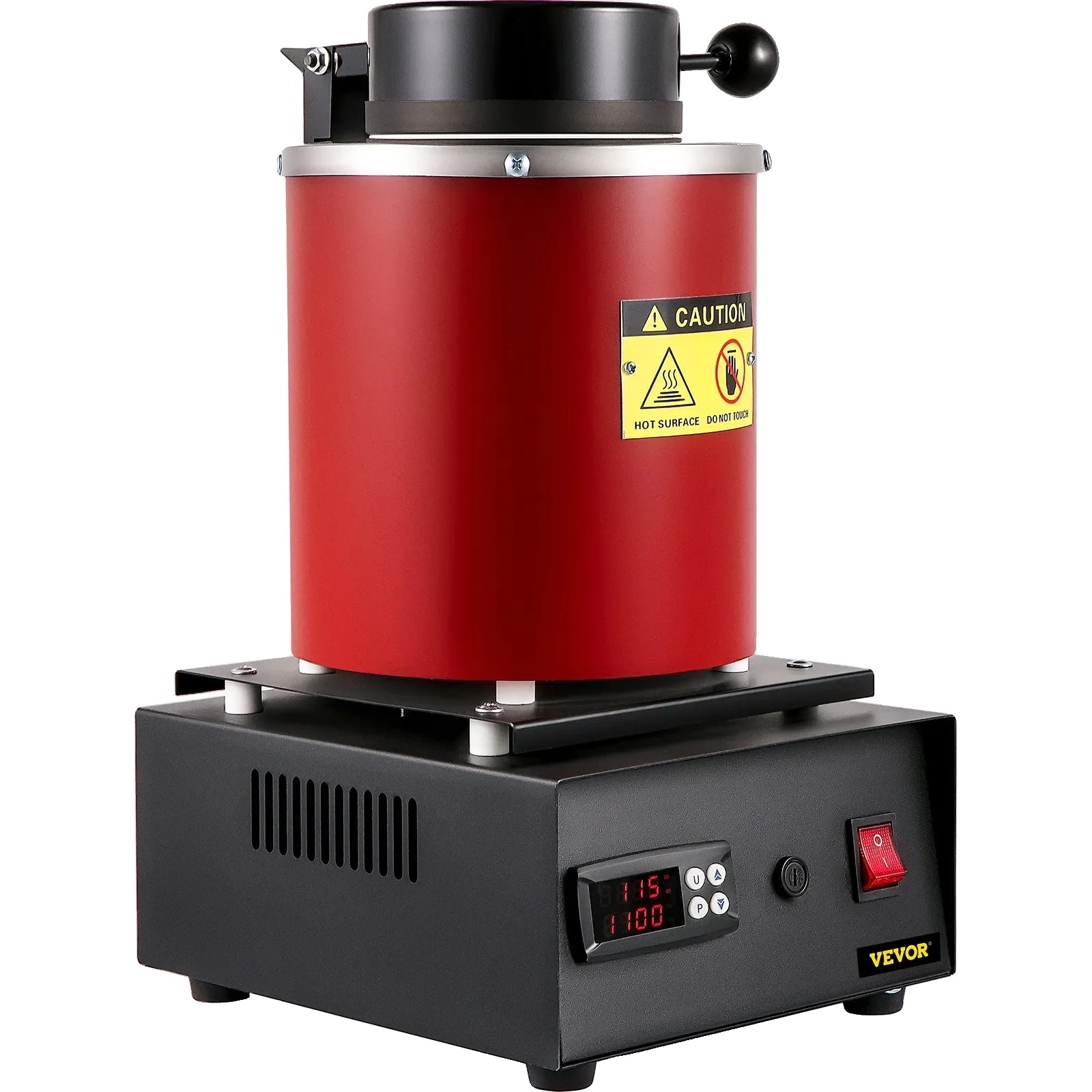 Schmelzofen, Maximale Betriebstemperatur 1150 °c, Leistungsaufnahme 1750 W, Tiegelkapazität 3,0 Kg, Innenmaße 5,0 Cm X 16,0 Cm, Abmessungen Des