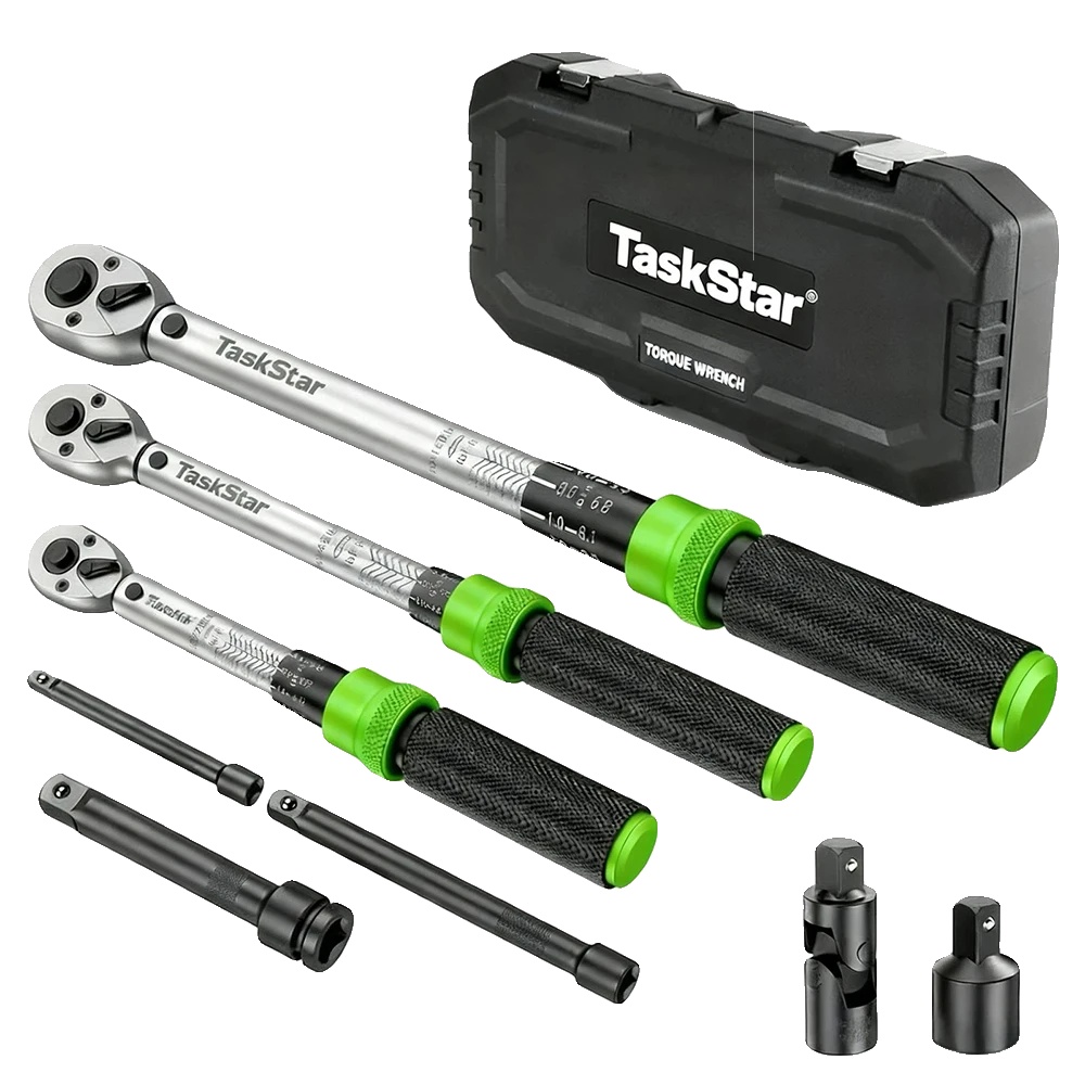 Drehmomentschlüssel Set, 1/4 Zoll Antrieb, 3/8 Zoll Antrieb, 1/2 Zoll Antrieb, ±3% Genauigkeit, 72-zahn Ratsche