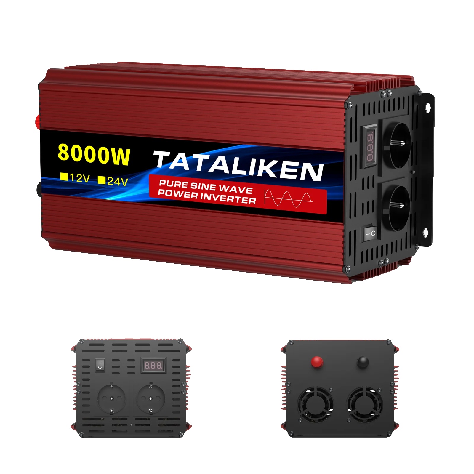 Dc Ac Wechselrichter, 6000w, Lcd-display, 12v8000w 220v50hzeu
