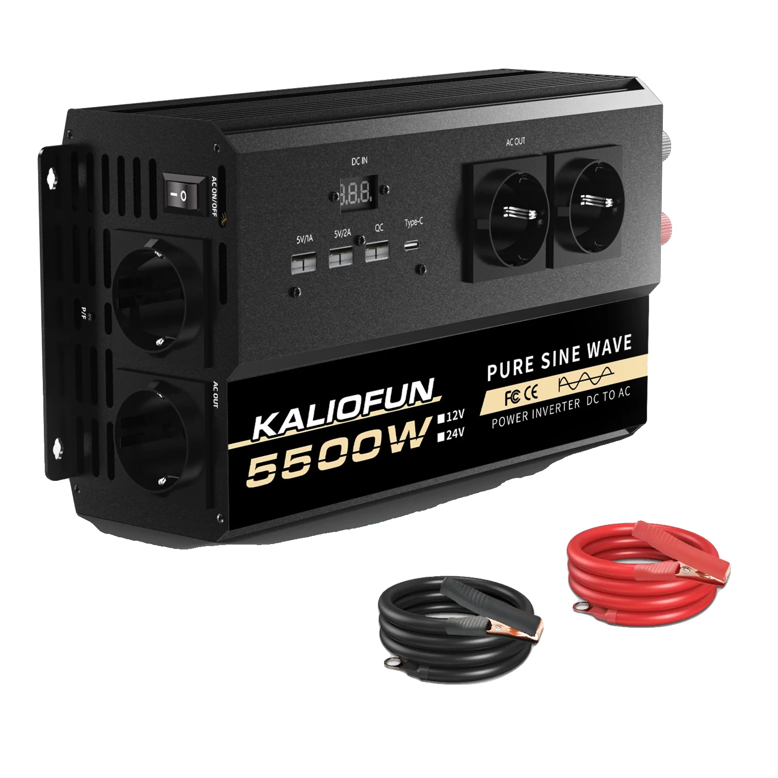 Wechselrichter, Zuverlässige Energieumwandlung, Kompaktes Design, 12v 5500w 220v