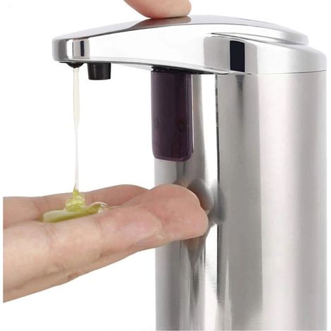 Seifenspender Mit Sensor Aus Edelstahl, 220 Ml