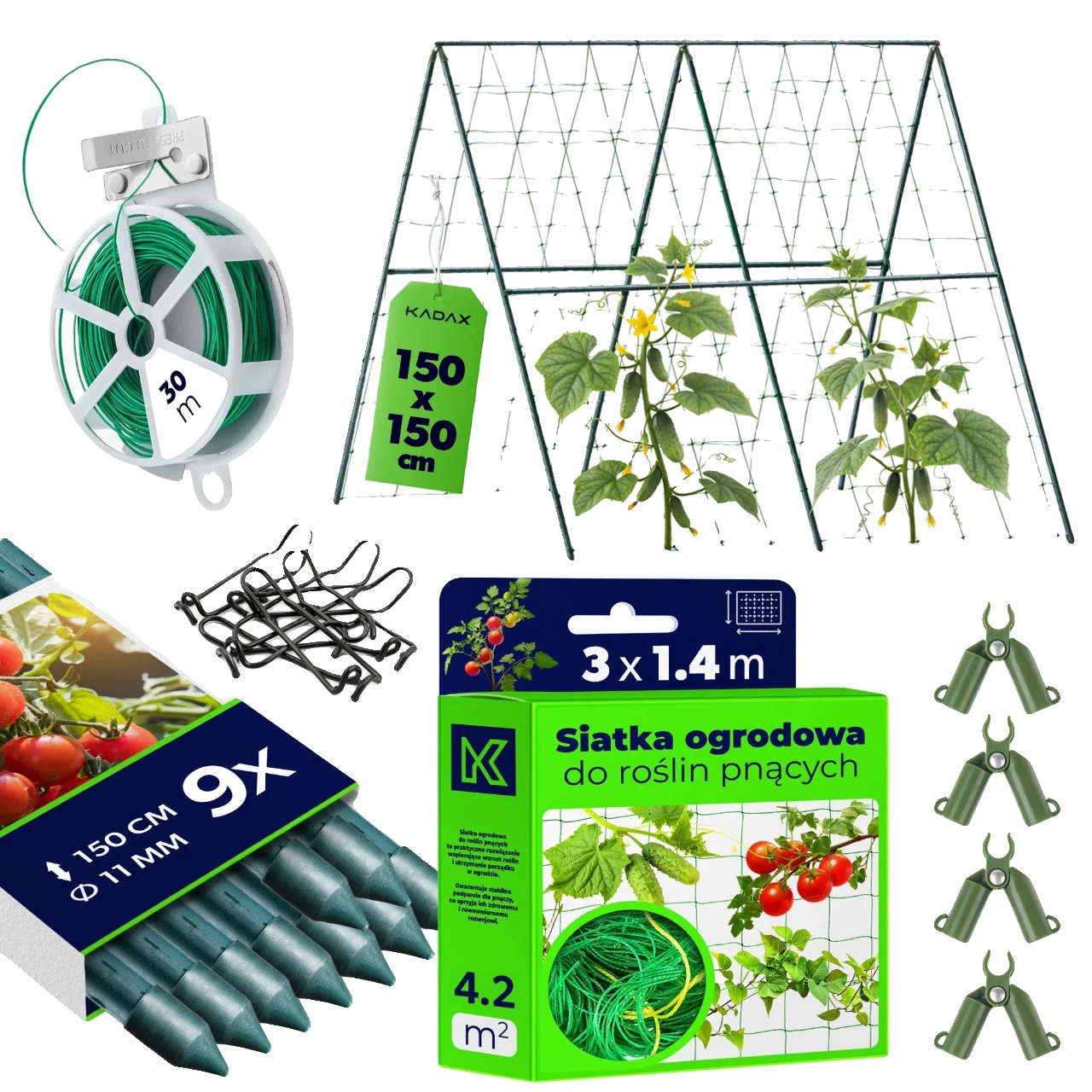 Gartenstecker, 150 Cm Höhe, 11 Mm Durchmesser, 9 Stück, Einfache Installation, Langlebiges Material