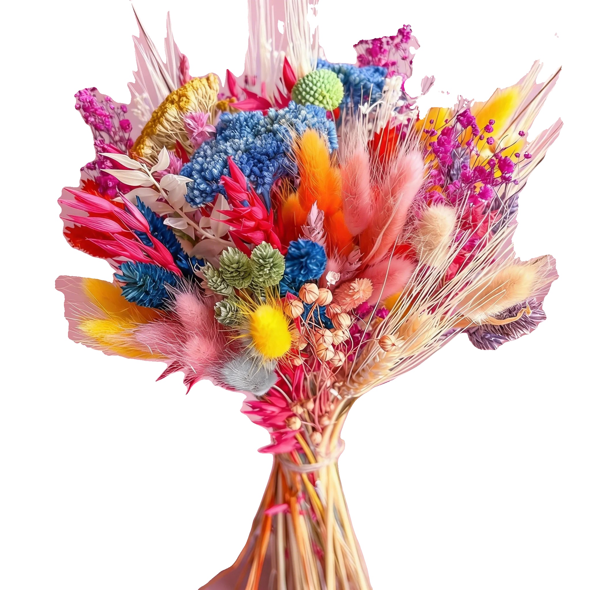 Blumenstrauß, Trockenblumen, Wohnkultur, Fpl-hwc-27