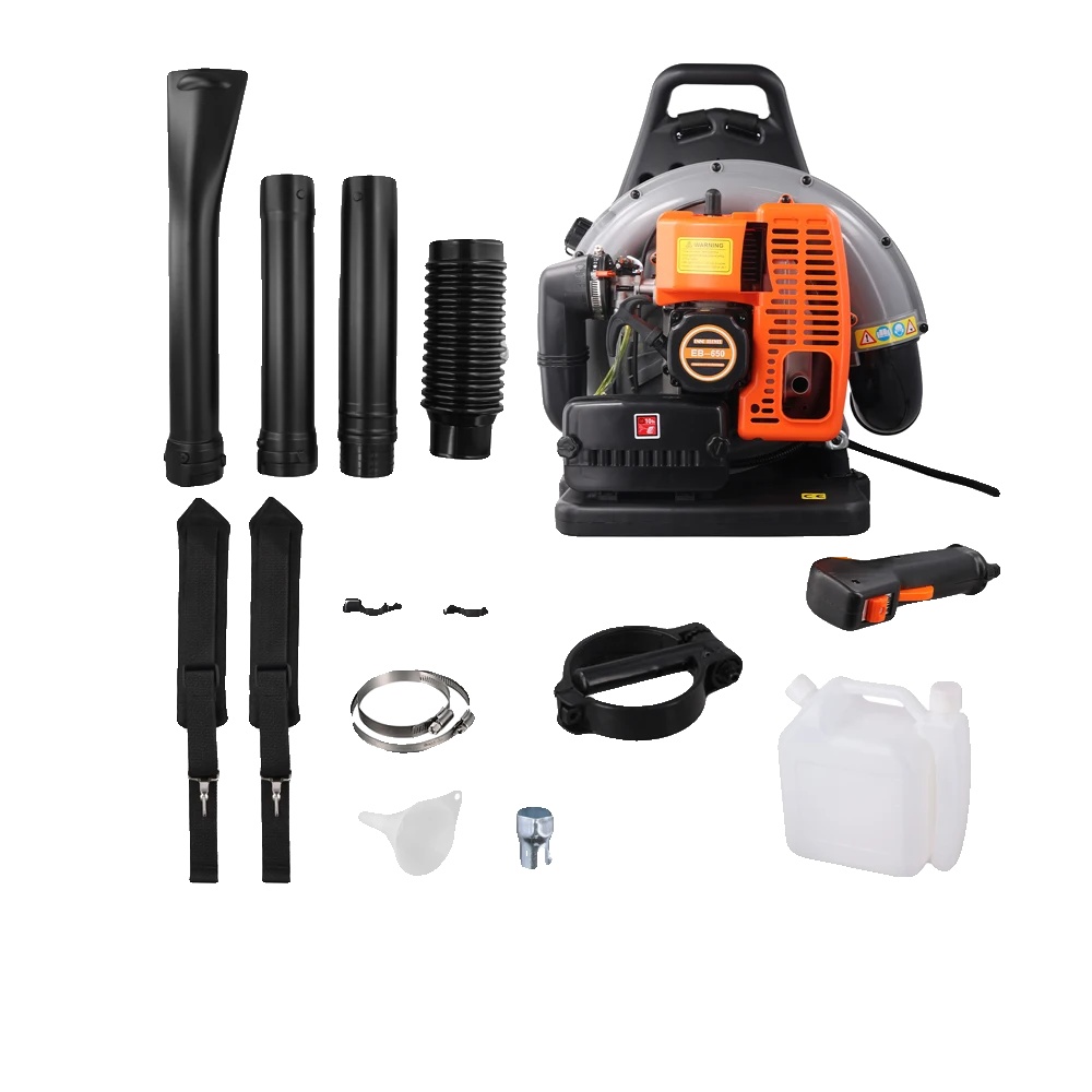 Rucksack-laubbläser, 63cc 2-takt-motor, Ergonomisches Design, 6800 U/min