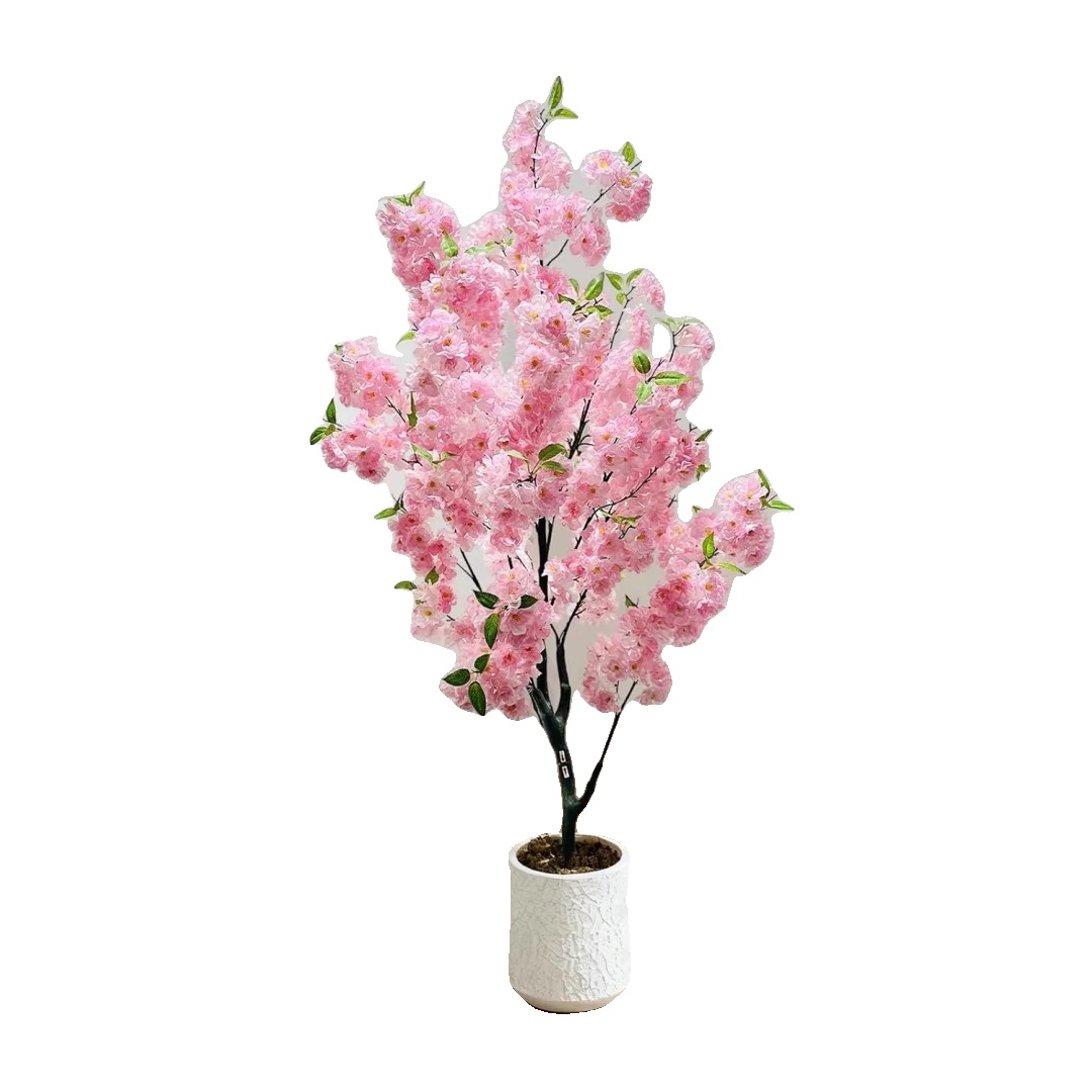 Kirschblütenbaum, Realistische Dekoration, Mühelose Pflege, Rosa