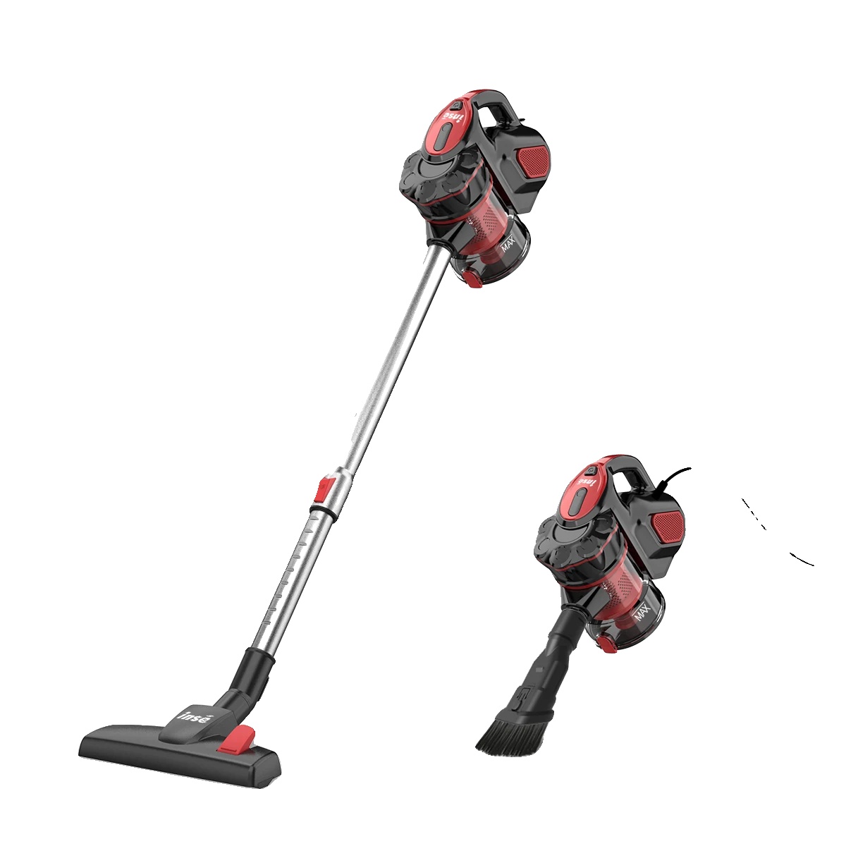 Staubsauger, 600w Motor, 18kpa Saugkraft, Rot, Eu