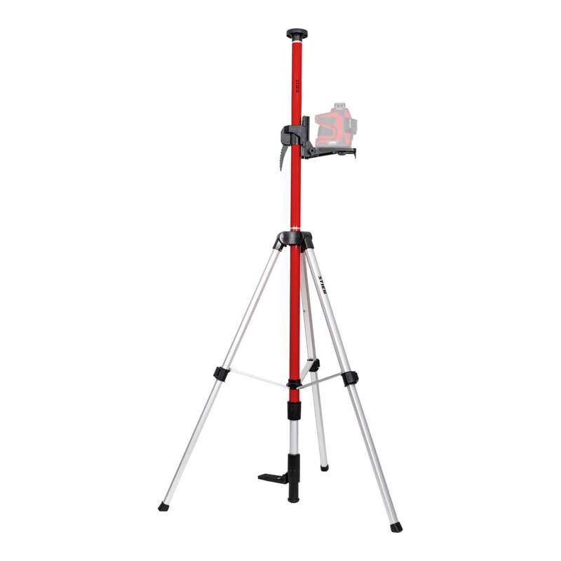 [neuwertig] B-ware Stier Teleskopstange Für Kreuzlinienlaser 360cm Höhenverstellbar Schwarz 3kg