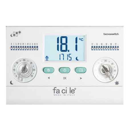 Elektronischer Tageszeitprogrammierter Thermostat 'facile' Einstellbar