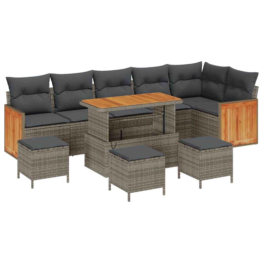 Maison Exclusive - Gartensofa-set 12 Stk. 8-sitzanzahl Grau Poly-