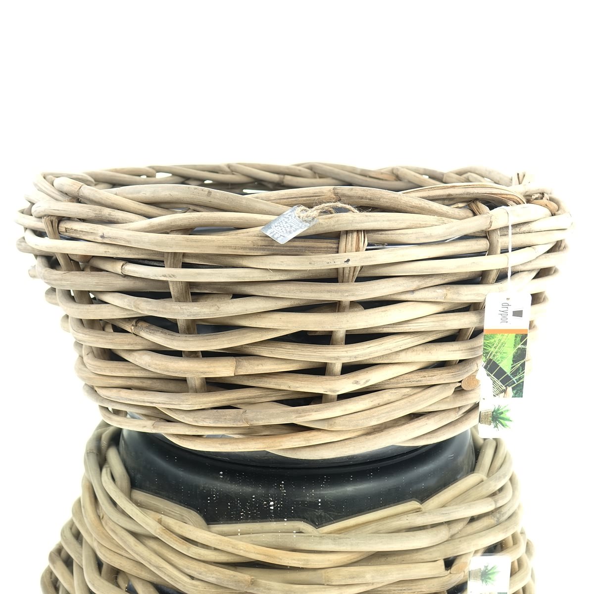 Drypot Cl Rattan Grau D56h26cm